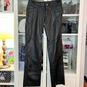 Harley Davidson Leather Riding Pants size 2